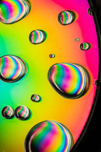 Colourful Water Droplets