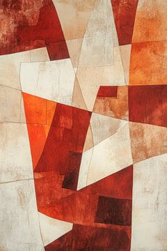 Abstract composition in earthy tones by Poster Art Shop