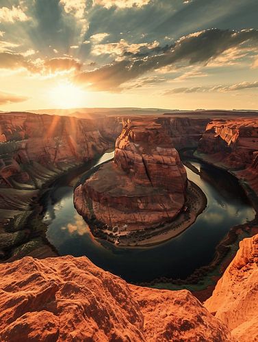 Gouden uur in de canyon