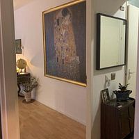Kundenfoto: Der Kuss - Gustav Klimt, auf leinwand