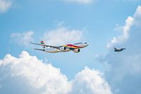 Air Belgium with a Belgian F-16
