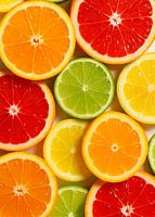 Bunte Fruchtscheiben - Zitrusfrüchte-Mix