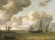 Mündung mit Segelbooten, Jan van Goyen von Meisterhafte Meister Miniaturansicht