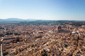 Kathedrale von Florenz aus der Luft