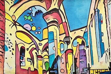 Cologne is colourful, motif 1 by zam art