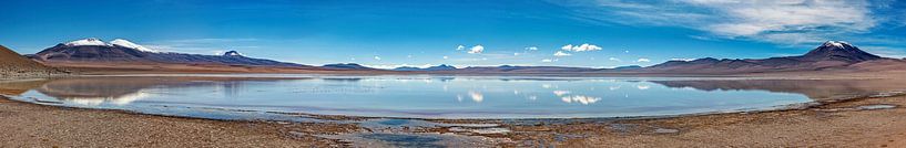 La Laguna Colorada dans l'Altiplano en Bolivie par Roland Brack