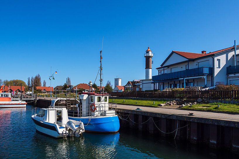 Bateaux de pêche dans le port de Timmendorf sur l'île de Poel par Rico Ködder