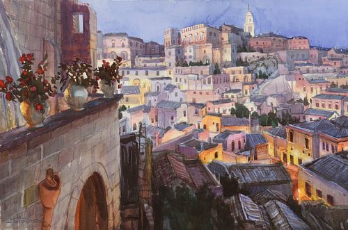 Lights of Matera by Steve Henderson