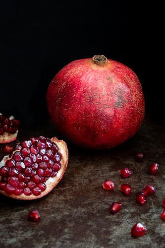 Stilleven met granaatappel l Food fotografie