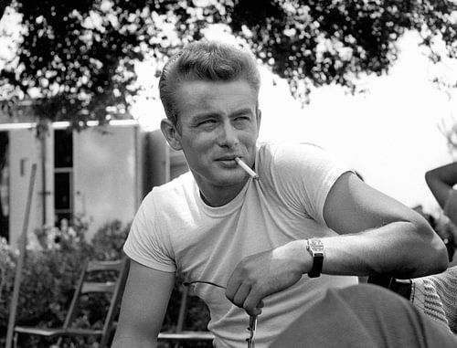 James Dean on Set