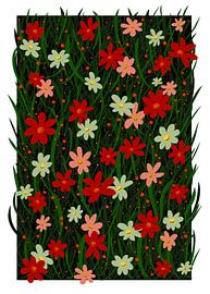 Verspielte Blumenwiese von Liv ter Riet