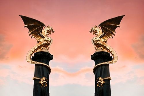 La fontaine du Dragon à 's-Hertogenbosch