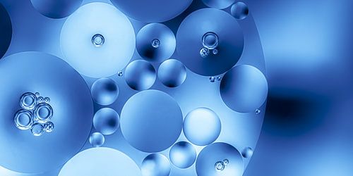 Panorama van cirkels in een cirkel