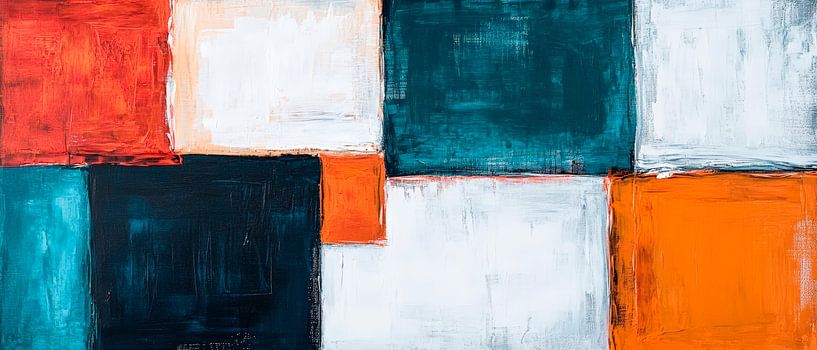 Abstrakte Farbkomposition – Dynamisch und Stilvoll von Poster Art Shop