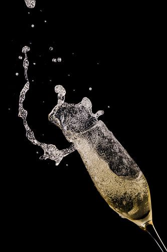 glas spetterende champagne