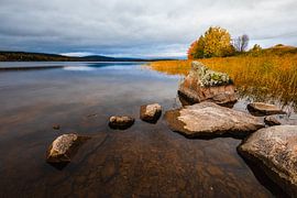 Swedish lake in autumn by Martijn Smeets