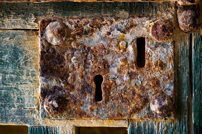 Altes rostiges Schloss, industriell von Clazien Boot