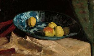 Stilleven met appels in een Delfts blauwe kom, Willem de Zwart