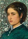Een jonge schoonheid, Edward Robert Hughes van Meesterlijcke Meesters thumbnail