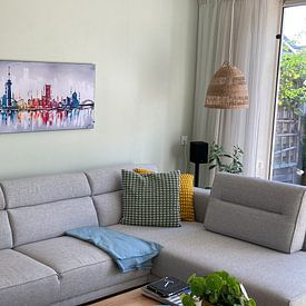 Kundenfoto: Skyline Rotterdam  von Artflow Schilderijen, als artframe