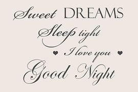 Sweet Dreams – Slaapkamer Tekst in Ecru van Sandra Hazes