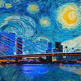 The Rotterdam Starry Night by Arjen Roos