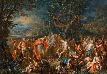 Bacchus et le roi Midas, Johann Georg Platzer