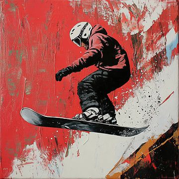 Snowboarder van OMG Art