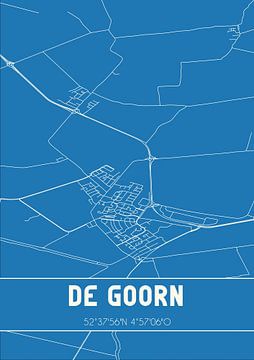 Blaupause | Karte | De Goorn (Noord-Holland) von Rezona