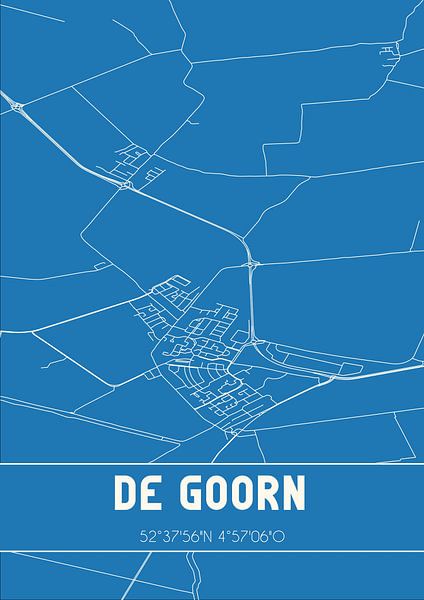 Blueprint | Map | De Goorn (North Holland) by Prints of Place