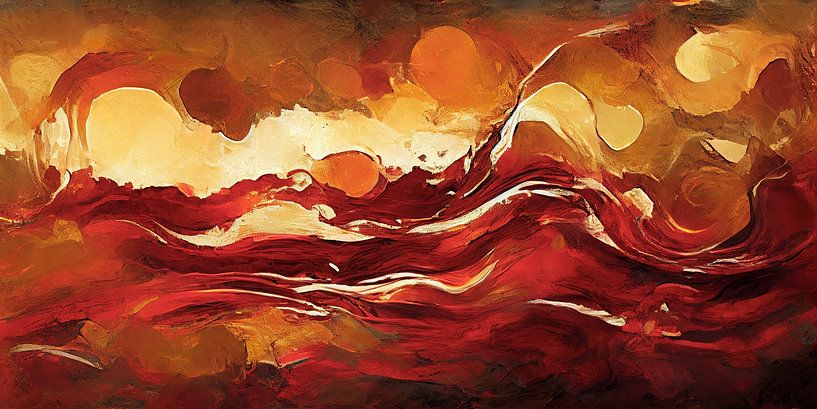 Red waves by Bert Nijholt