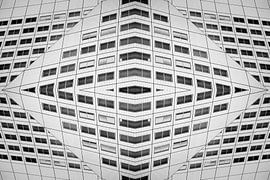 Jeu de lignes abstrait du Willemswerf à Rotterdam