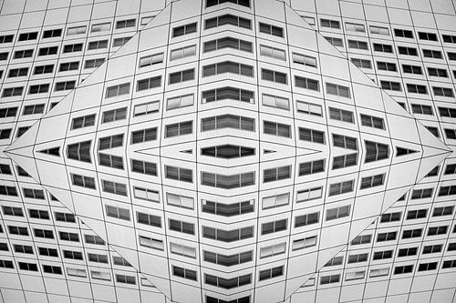 The abstract interplay of lines at the Willemswerf in Rotterdam