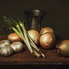 Union des oignons - nature morte sur Studio Caro West