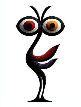 PopArt Dance of the asymmetrical eyes by Klaus Tesching - Art-AI