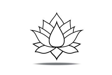 Lotus bloem zwevend van Marcel Derweduwen