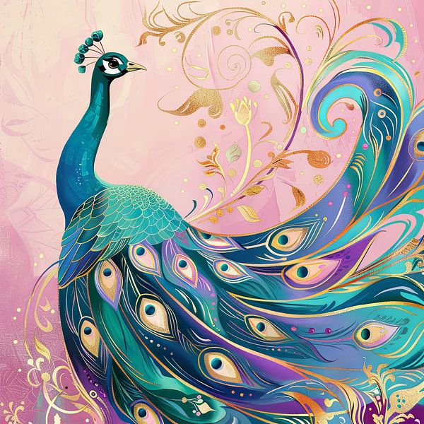 Peacock by Poster Art Shop