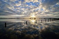 High water level in the river IJssel