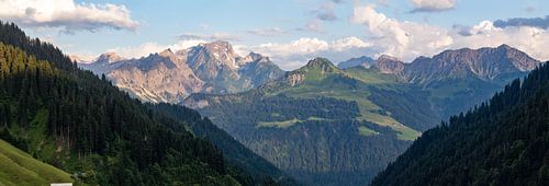 Panorama van de alpen in Oostenrijk