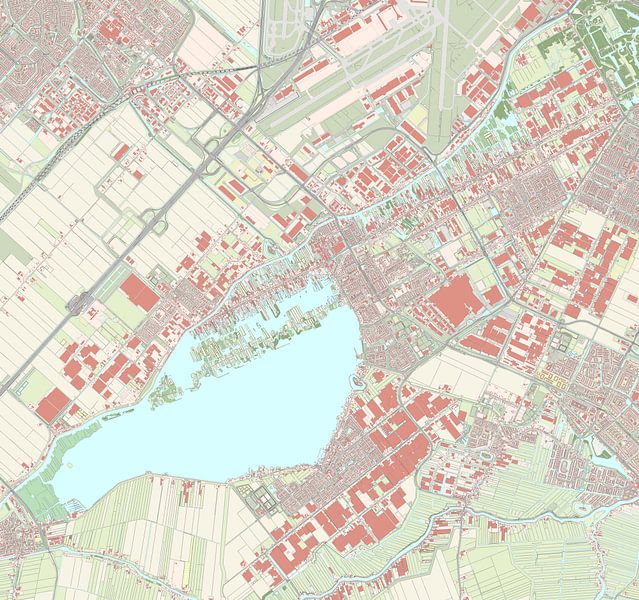 Carte de Aalsmeer par Rebel Ontwerp