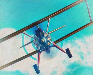 Bemalung einer fliegenden Boeing Stearman Modell 75