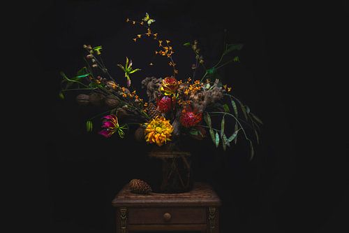 Fleurs d'oranger dans un vase.