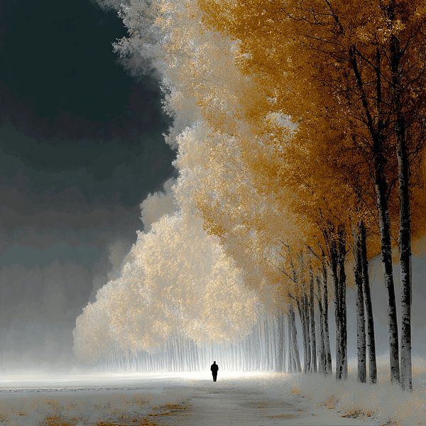 Là où l'automne et l'hiver s'embrassent dans un même souffle par Karina Brouwer