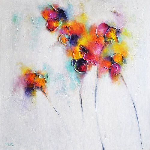 Textured Flowers by MK Abstrakt
