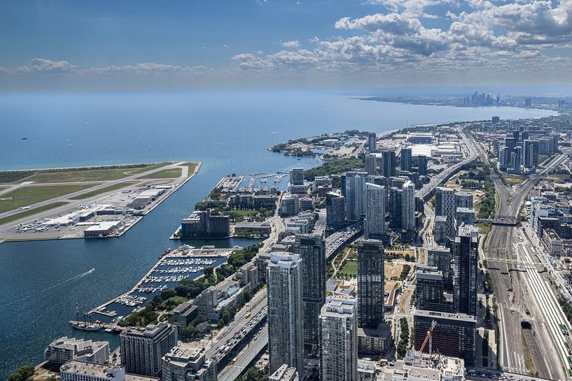 Toronto Canada vanuit de CN toren. van Rijk van de Kaa