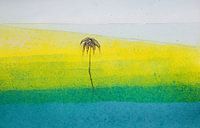 Het strand | Aquarel schilderij van WatercolorWall thumbnail