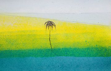 La plage - Aquarelle sur WatercolorWall