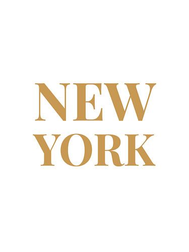 NEW YORK (in wit/goud)
