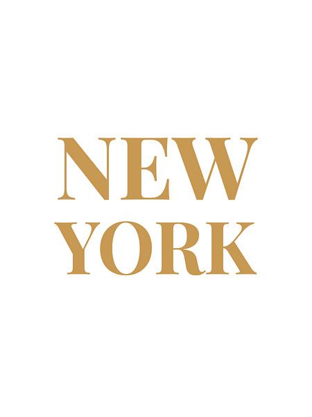 NEW YORK (en blanc/or) par MarcoZoutmanDesign