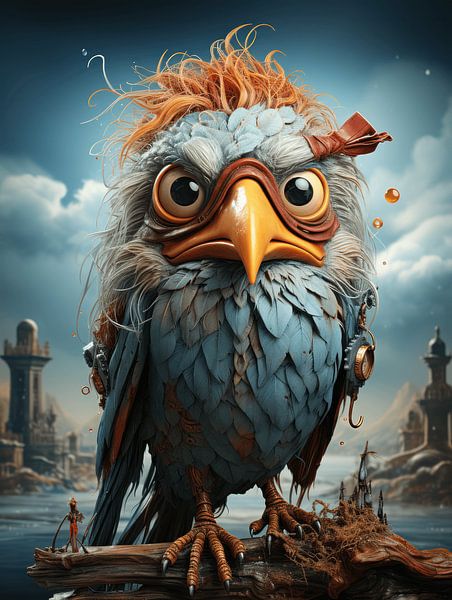 Magic Owl | surrealist by Eva Lee